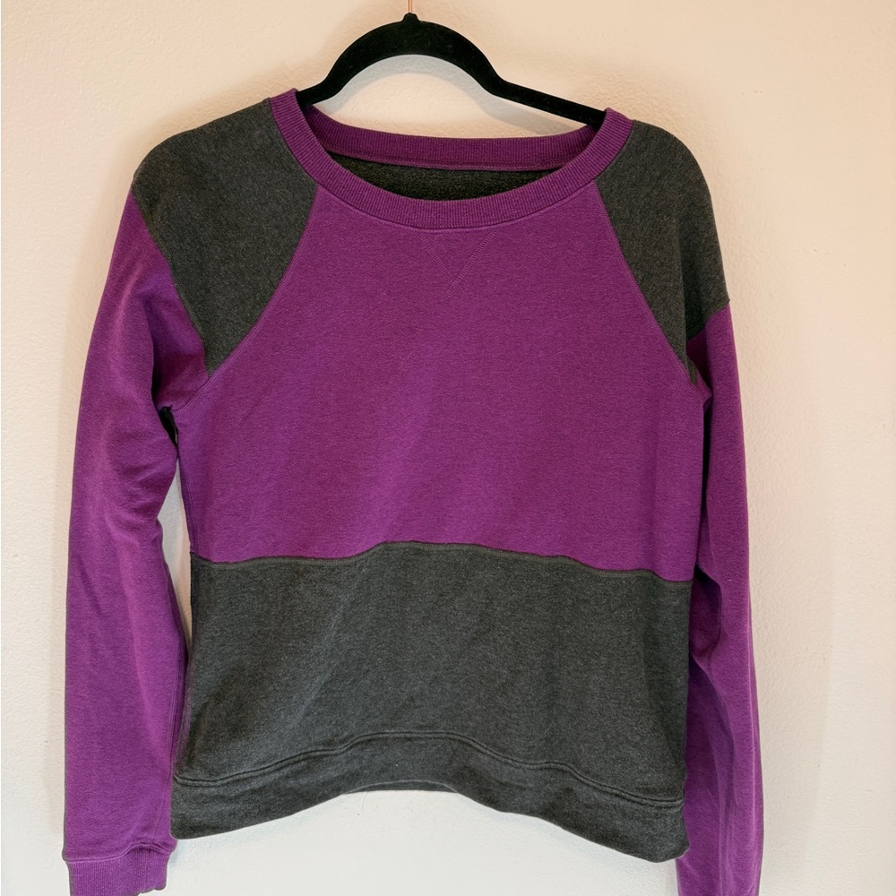 Lucy Purple and Gray Sweatshirt